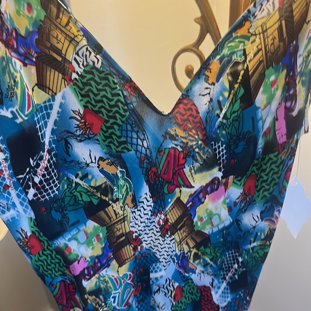 Diane von Furstenberg size 6 print silk dress